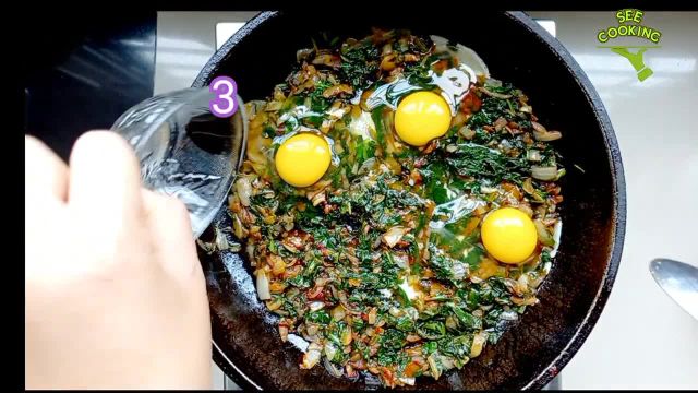 آموزش يک صبحانه سالم و مقوی با پالک (اسفناج) و تخم مرغ به سبک افغانی