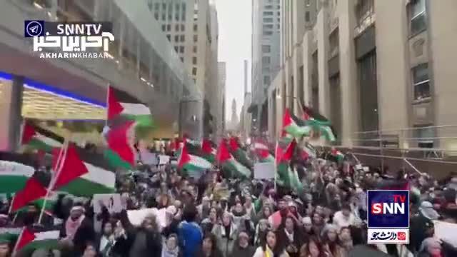 تظاهرات گسترده مردم کانادا در حمایت از غزه و مردم فلسطین