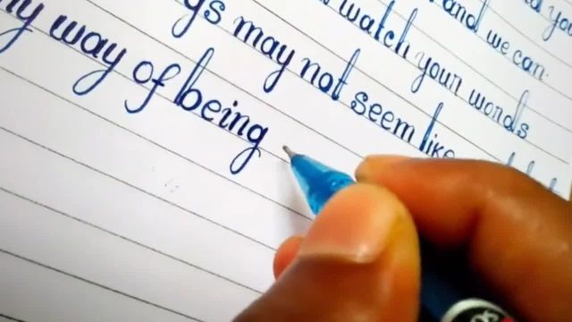 تکنیک های خوشنویسی با خودکار | بهترین تمرین نوشتن حروف انگلیسی