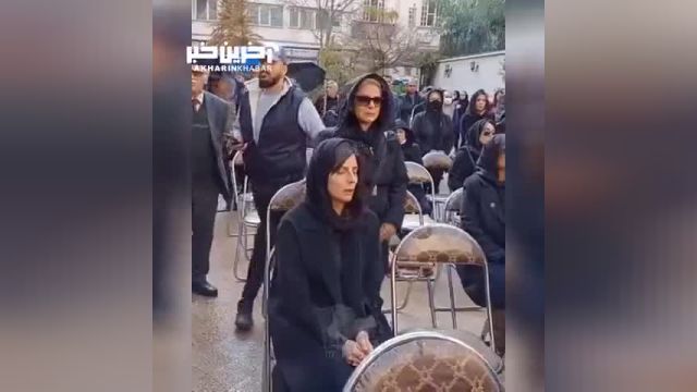 ویدئویی از حضور لیلا حاتمی در مراسم تشییع بیتا فرهی