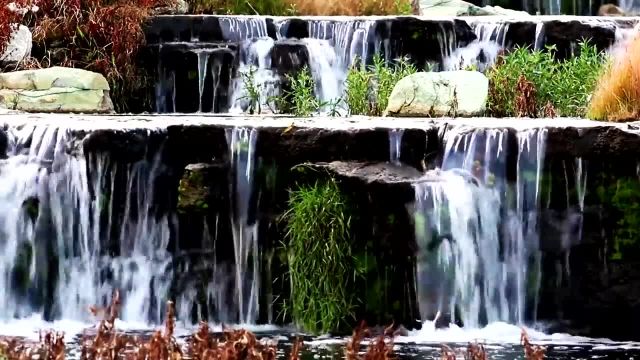 آبشار آرامش بخش بهار و صداهای زیبای طبیعت | صداهای خواب محیطی برای مدیتیشن