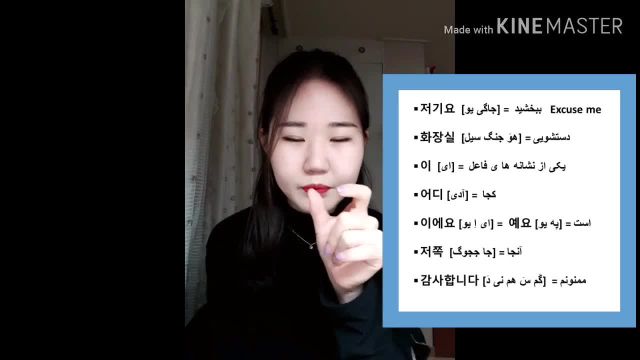 آموزش زبان کره ای در خانه توسط دخترکره ای