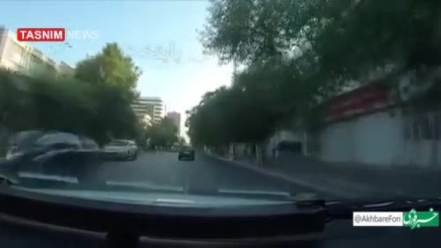 کلیپ تعقیب و گریز واقعی در خیابان های تهران | ویدیو