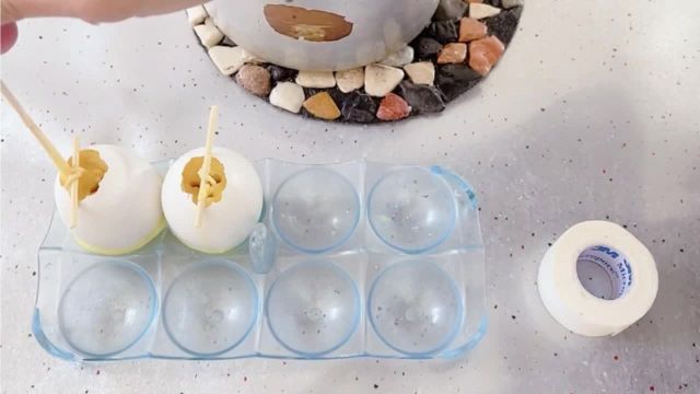 آموزش ساخت شمع با پوست تخم مرغ بدون نیاز به قالب