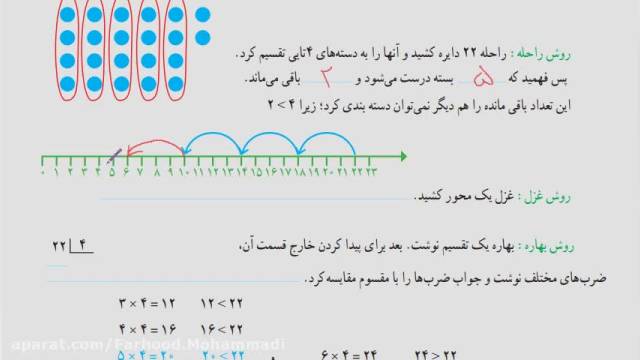 آموزش ریاضی - پایه چهارم ابتدایی صفحه 60-61