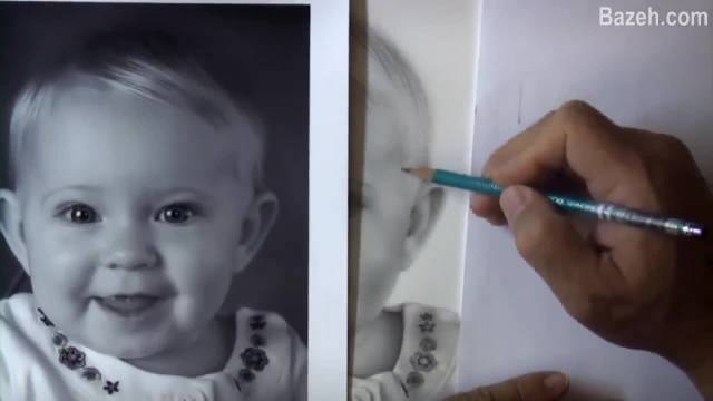 آموزش طراحی چهره کودک با مداد