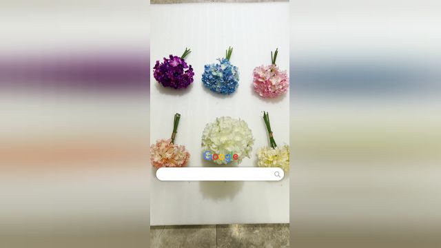 لیست دسته گل های مصنوعی مدل آرتانزیا در 6 رنگ بندی پخش از فروشگاه ملی