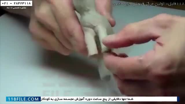 آموزش ساخت مجسمه گلی طرح فیل/ ساخت مجسمه زیبا