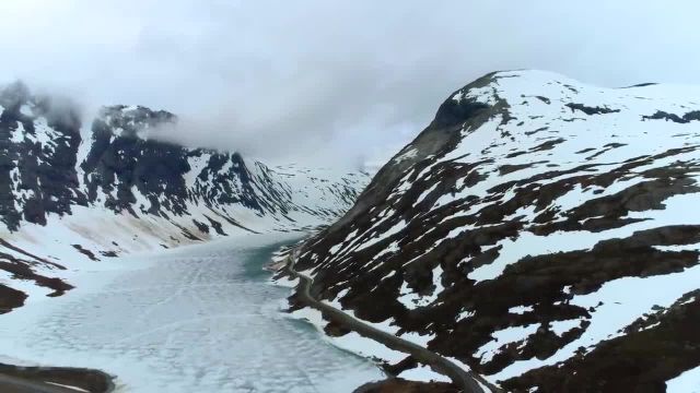 ویدیویی از طبیعت زمستان نروژ با موسیقی آرامش بخش