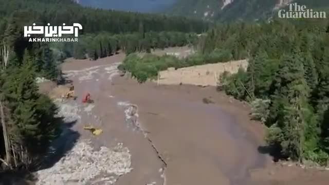 سیل و رانش زمین در گرجستان 11 کشته بر جا گذاشت | ویدیو