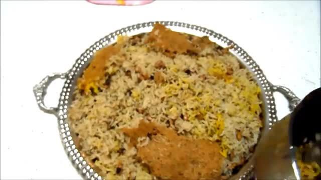 طرز تهیه دمی لوبیا چشم بلبلی و شوید غذای ساده و خوشمزه ایرانی