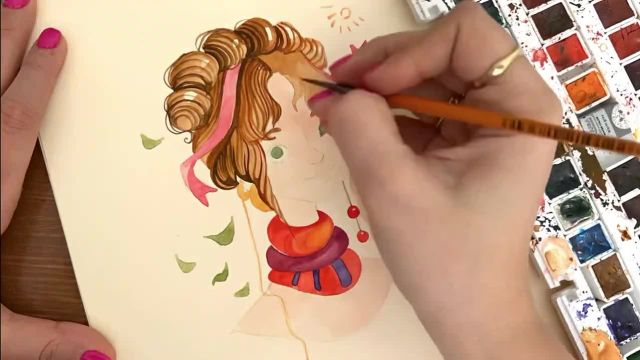 آموزش تکنیک آبرنگ در نقاشی و تصویرسازی