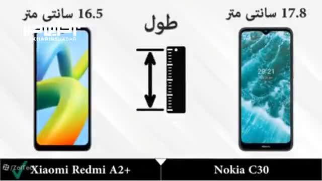 مقایسه گوشی‌های نوکیا C30 و شیائومی ردمی +A2