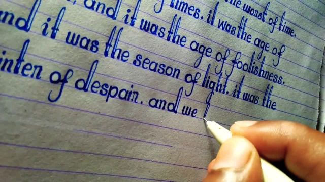 تمرین دست خط انگلیسی با خودکار | خوشنویسی حروف کوچک انگلیسی