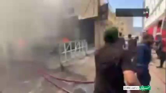 70 مصدوم در پی آتش گرفتن هتل محل اقامت زائران ایرانی در نجف | ویدیو