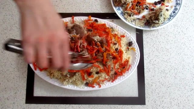 طرز تهیه قابلی پلو افغانی با گوشت گوسفندی (برنج افغانی)