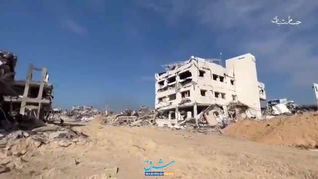 تخریب کامل تنها بیمارستان در بیت حانون - فیلم تازه