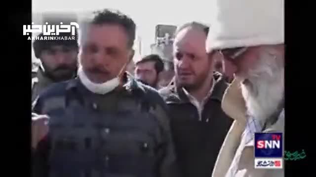 سفر رهبر انقلاب به کرمان پس از زلزله بم: گوشه‌هایی از لباس مبدل و حضور ممتاز