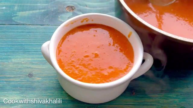 طرز تهیه سوپ گوجه ساده و خوشمزه با دستور آسان و سریع