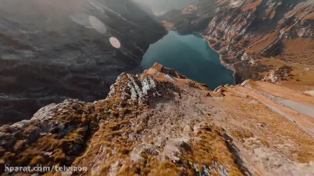 کلیپ طبیعت از کوه های زیبای سوئیس || ویدیویی شگفت انگیز مناظر سوییس