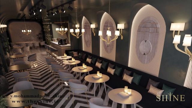 طراحی داخلی کافه رستوران نوشهر