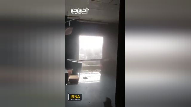 ویدئویی از بمباران دفتر گروه رسانه‌ای فلسطین در غزه