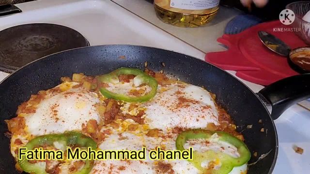 آموزش صبحانه افغانی تخم مرغ با گوجه و سیب زمینی به سبک افغانی