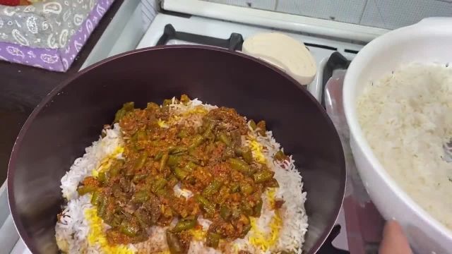 طرز تهیه لوبیا پلو با گوشت چرخ کرده غذای سنتی و مجلسی ایرانی