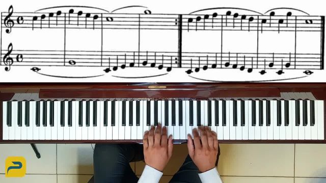 آموزش گام به گام پیانو جلسه دوم | آموزش اتودهای بیر