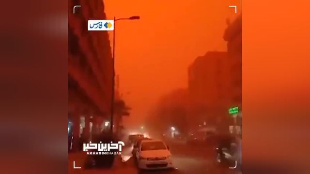 طوفان پرتقالی | طوفان شن آسمان مراکش را پرتقالی کرد