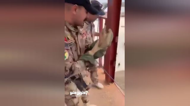لحظه تکان‌دهنده سقوط سرباز در حین مانور آموزشی