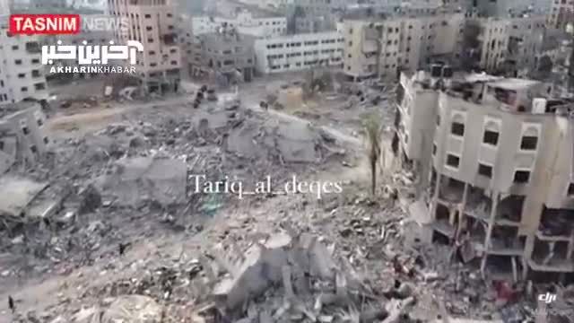 ویرانی بیت‌لاهیا: شاهد حملات صهیونیست‌ها و نابودی برجام