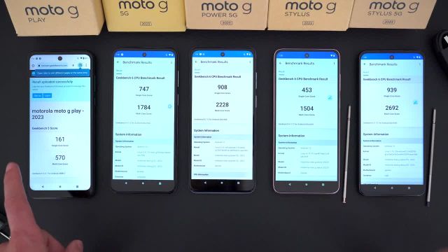بررسی و مقایسه گوشی 2023 موتورولا Moto G Play و G Power و G 5G و G Stylus