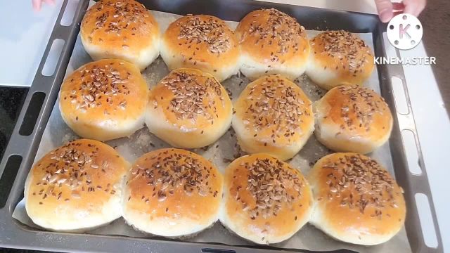 طرز پخت نان همبرگر در خانه به سبک افغان ها در 5 دقیقه