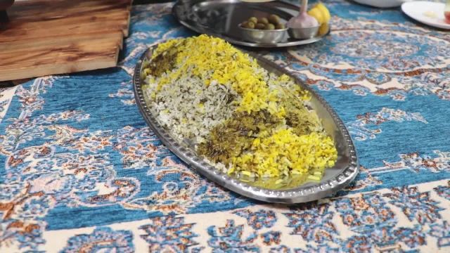 طرز تهیه سبزی پلو با ماهی خوشمزه و مجلسی با طعم زعفران مخصوص شب عید