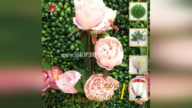 لیست شاخه گل پیونی گل درشت مصنوعی | فروشگاه ملی