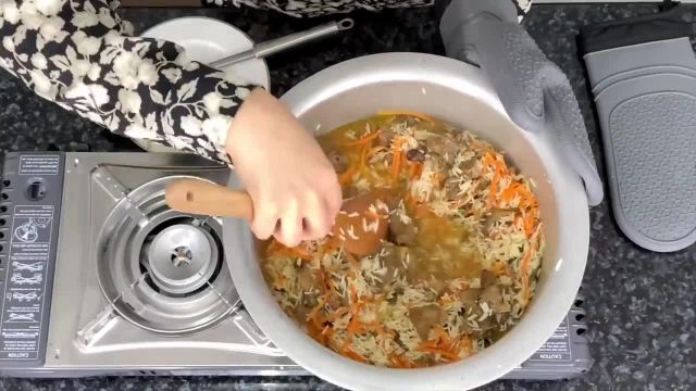 طرز تهیه پلو اوزبكي غذای مجلسی افغانستان به صورت مرحله به مرحله