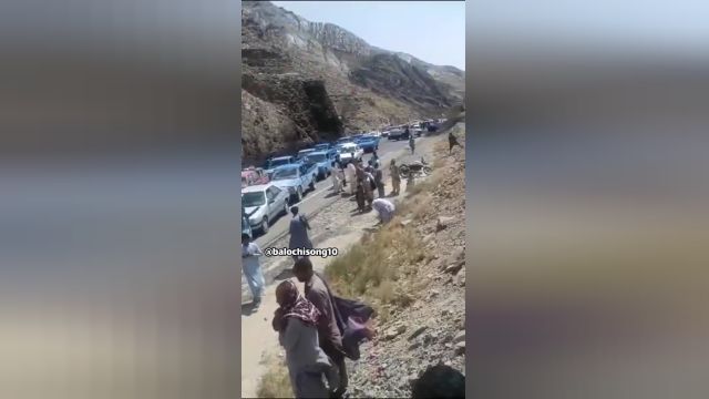حضور آتش نشانی بدون آب در محل آتش‌ سوزی در سرباز سیستان بلوچستان
