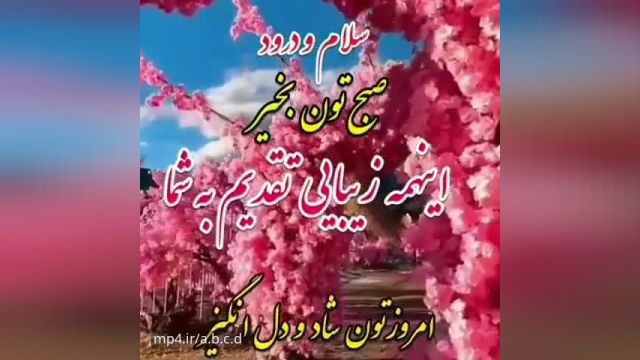 کلیپ سلام صبح شما بخیر عاشقانه جدید