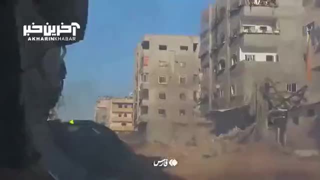 انهدام تانک مرکاوا -4 ارتش اسرائیل در غزه توسط جهاد اسلامی