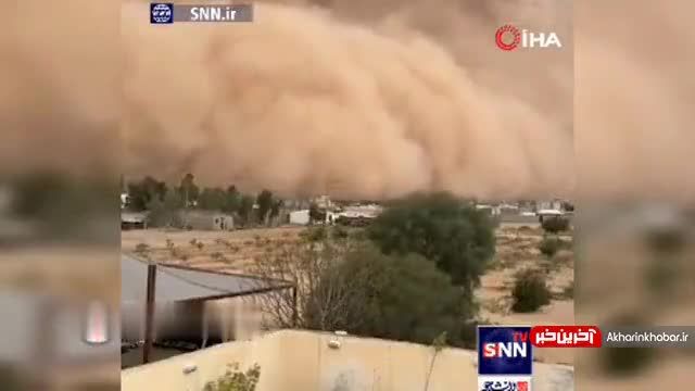 وقوع طوفان شن در عربستان | ویدیو