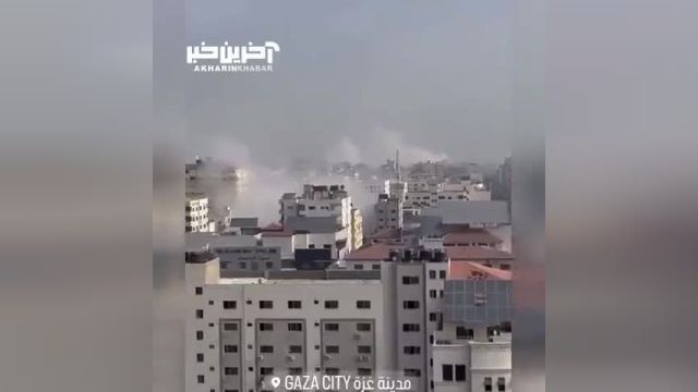 بمباران منطقه الرمال غزه با فسفر سفید