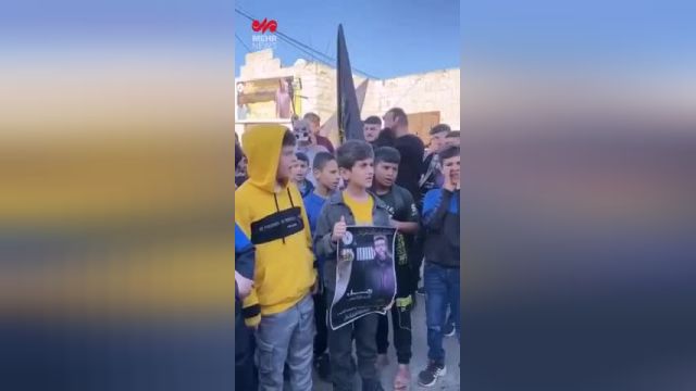 تظاهرات ضدصهیونیستی مردم فلسطین به رهبری پسر شیخ خضر عدنان