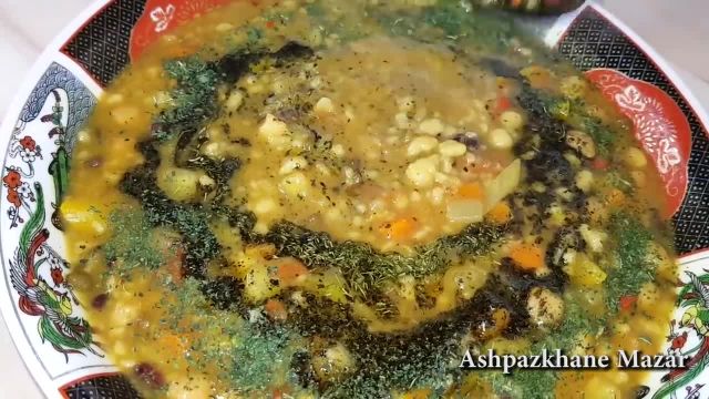 روش پخت آش اوماچ افغانی آش سنتی و خوشمزه افغان ها