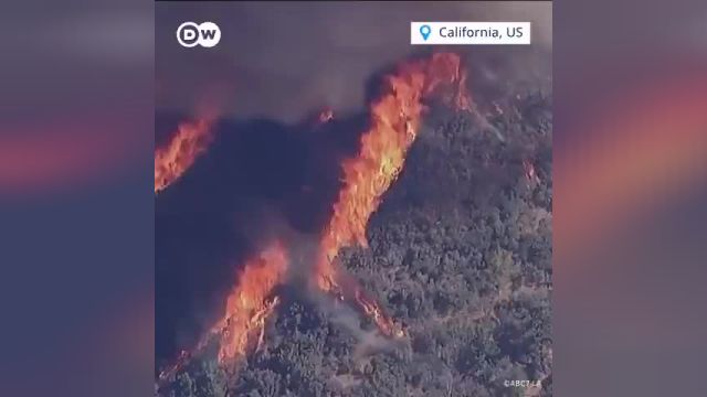 آتش‌ سوزی گسترده در شمال لس‌آنجلس | ویدیو
