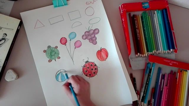 آموزش نقاشی برای کودکان - جلسه دوم (بخش اول) : آموزش نقاشی اشکال