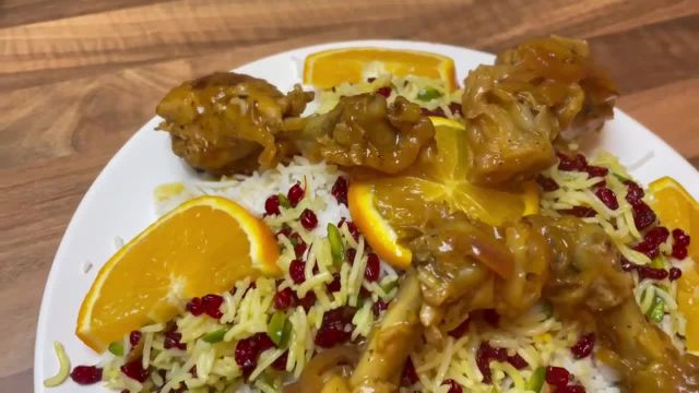 طرز تهیه مرغ پرتقالی خوشمزه و خوش طعم غذای مجلسی و پرطرفدار ایرانی