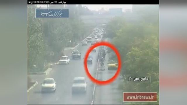 تصادف با عابر پیاده در ایران || دوربین های کنترل ترافیک استان خراسان رضوی