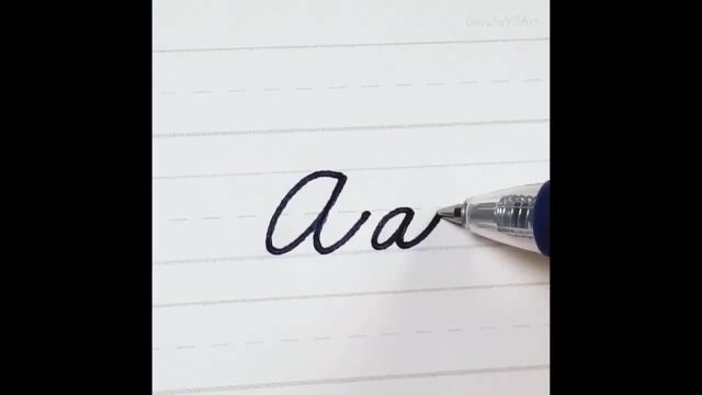 نحوه نوشتن حرف A a در خط شکسته | خط شکسته آمریکایی سنتی