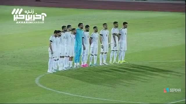 یک دقیقه سکوت به احترام شهدای حادثه تروریستی کرمان در بازی ایران و بورکینافاسو